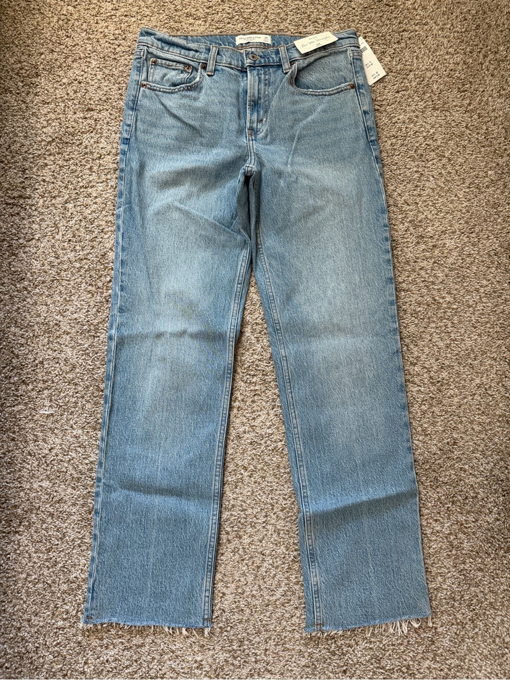 Abercrombie & Fitch Light Blue Straight Leg Jeans